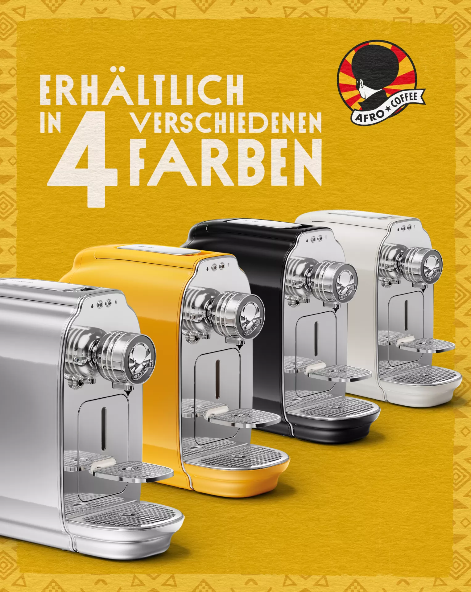KAHAWA Capsule Machine - Chrome Silver